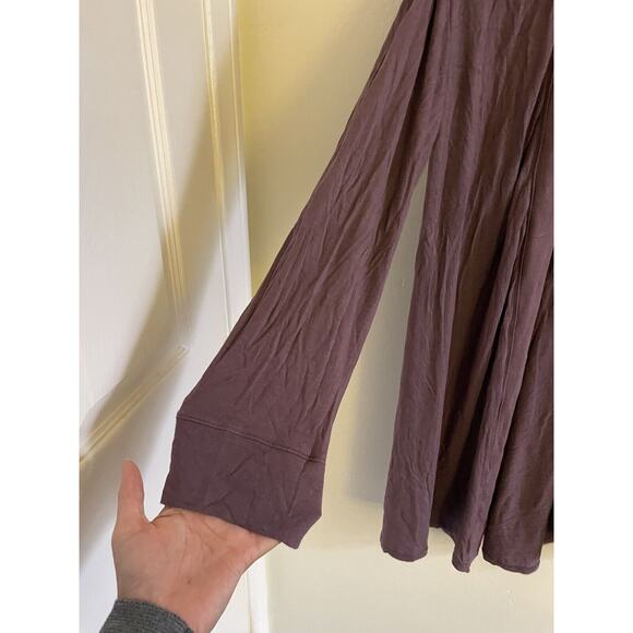 SKIMS Robe Women's Small Purple Knit Robe Pockets Open Front Cardigan Soft - Picture 4 of 10